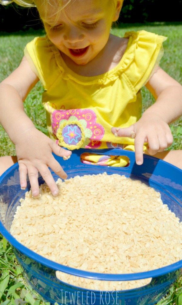 Popping Rice Sensory Play Growing A Jeweled Rose