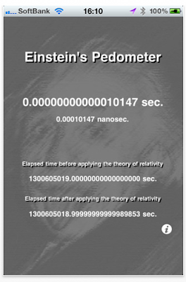 app Einstein's Pedometer