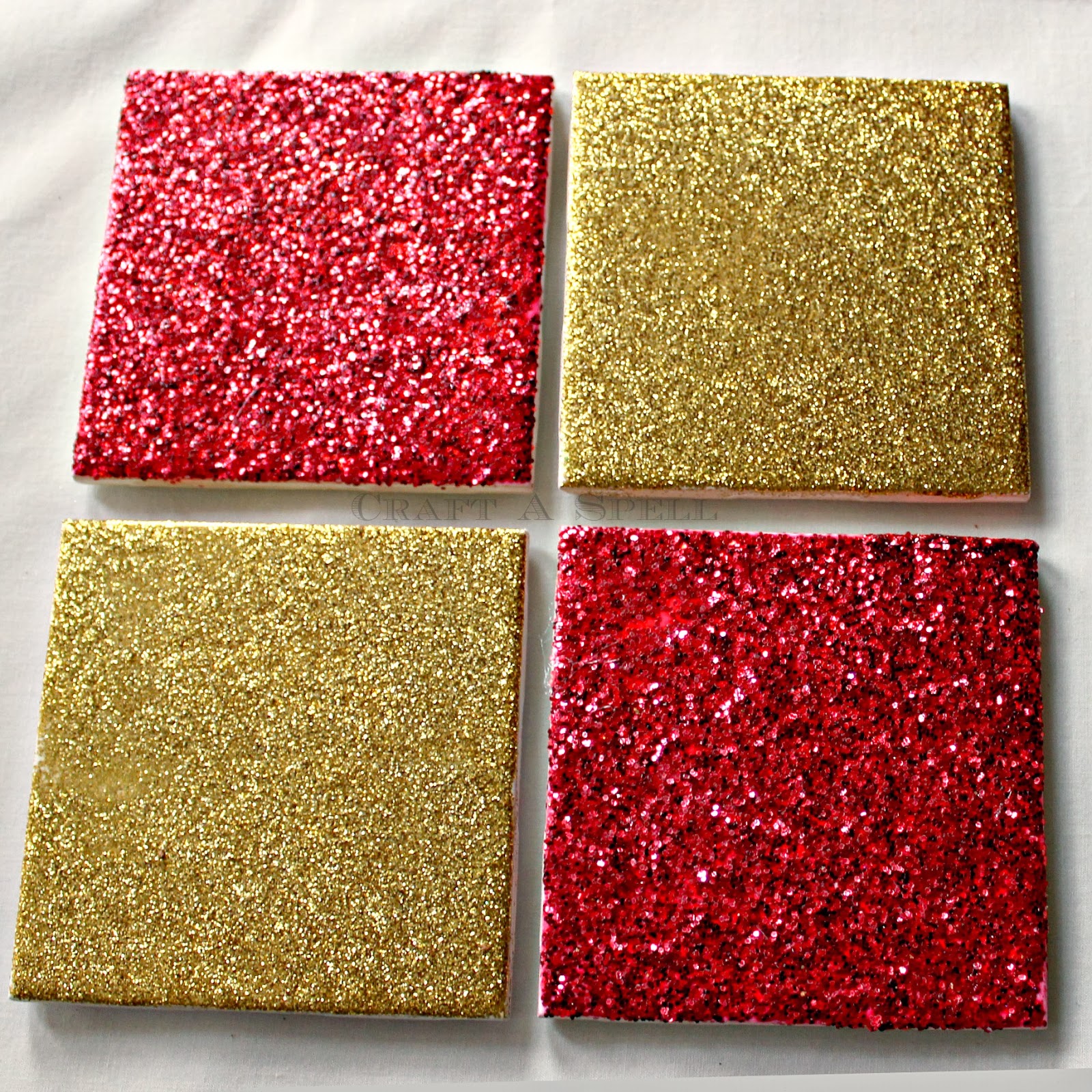 Craft A Spell Solid Glitter Coasters