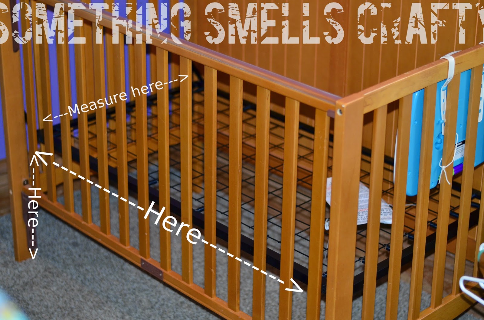 something smells crafty DIY Drop Cloth Ruffle Crib Skirt