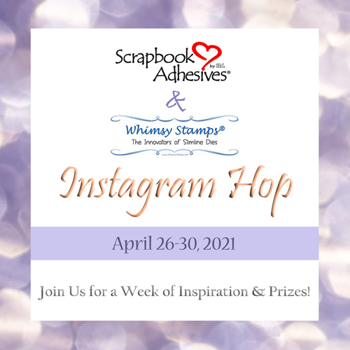 Scrapbook Adhesives by 3L & Whimsy Stamps Insta Hop