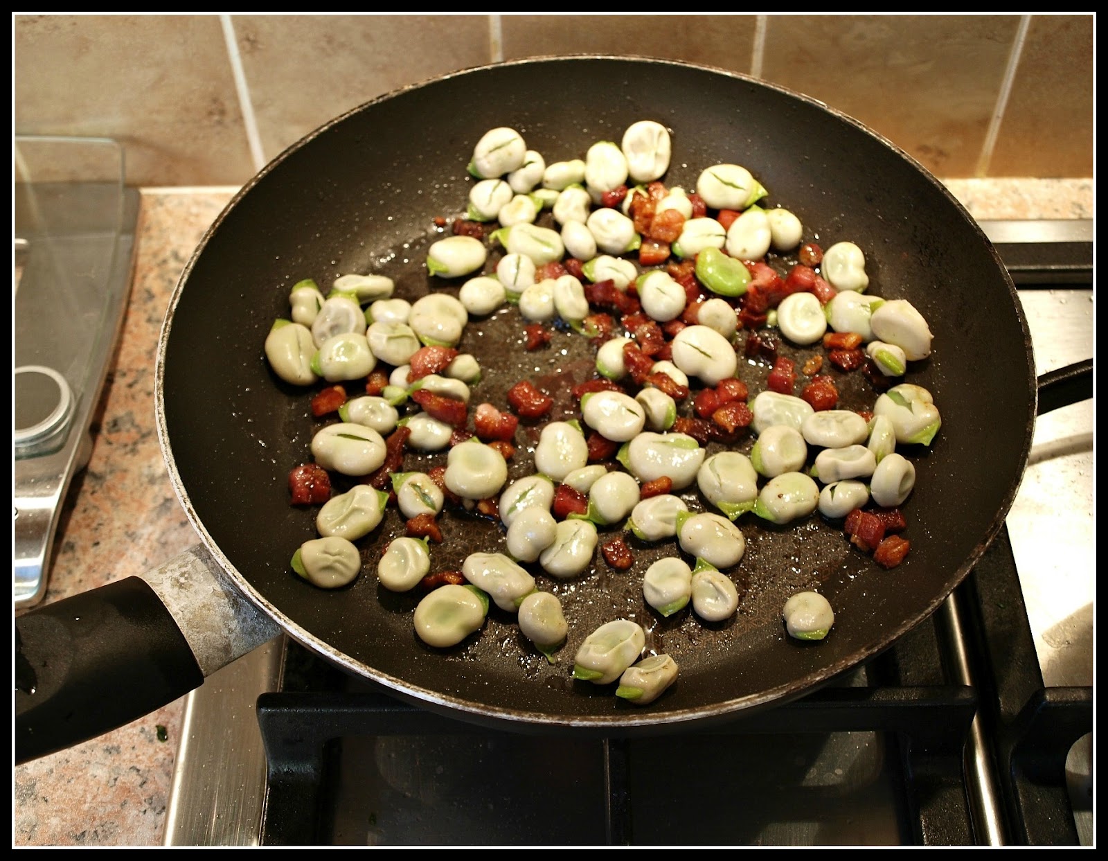 Mark's Veg Plot Broad Beans with Bacon