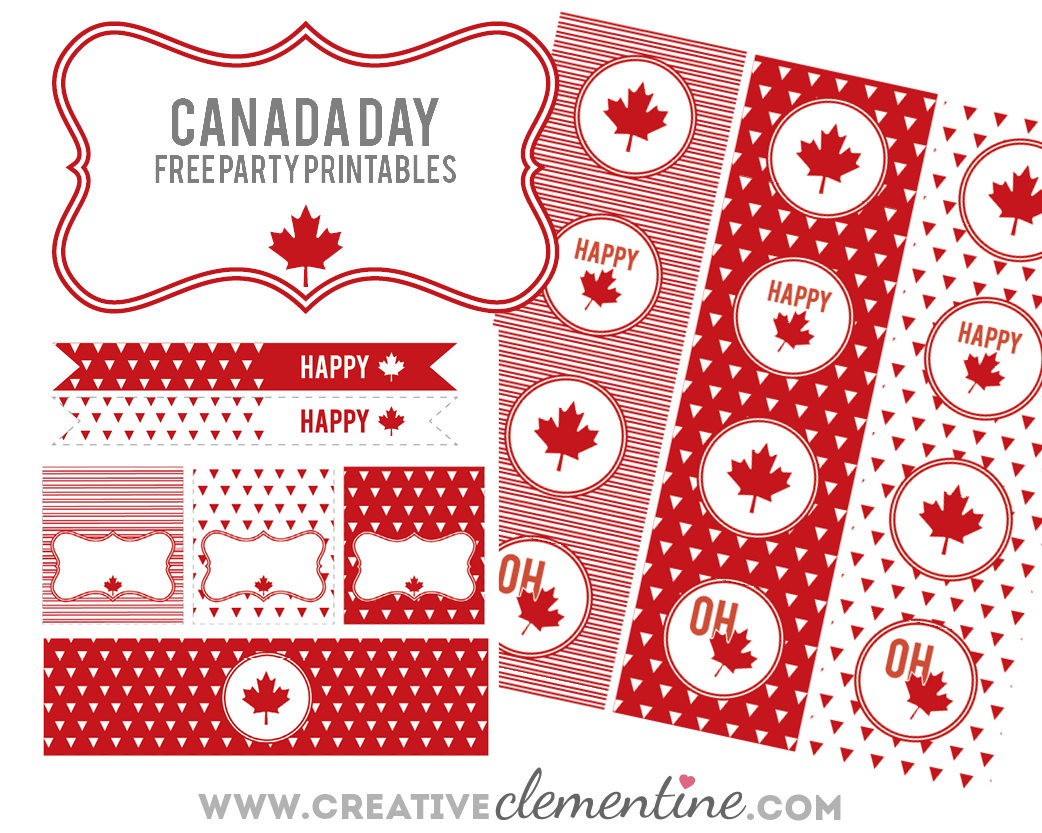 Free Printables Canada Day Creative Clementine