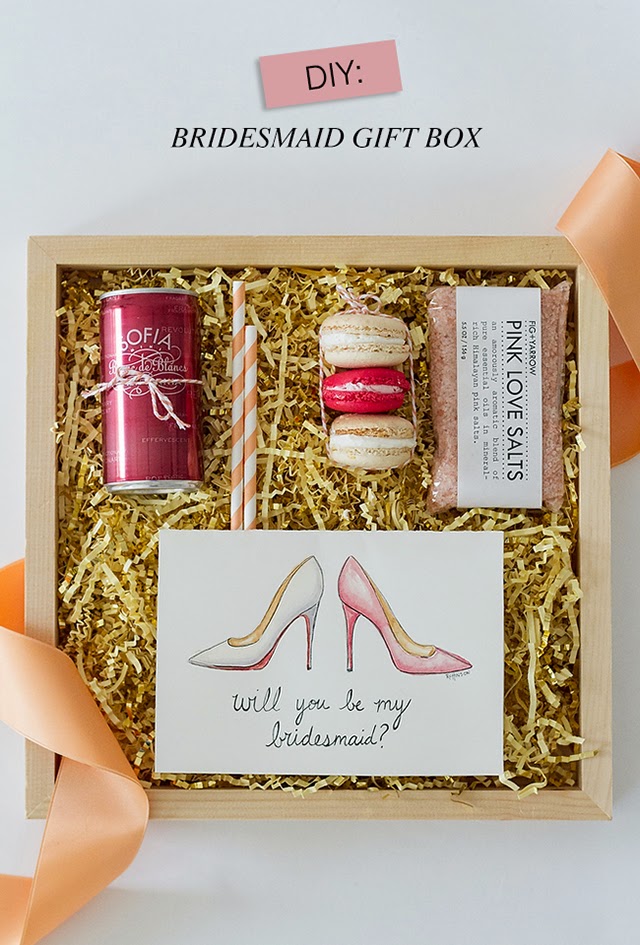 borrowed heaven DIY Bridesmaid Gift Box from Gillian at Coastal Bride
