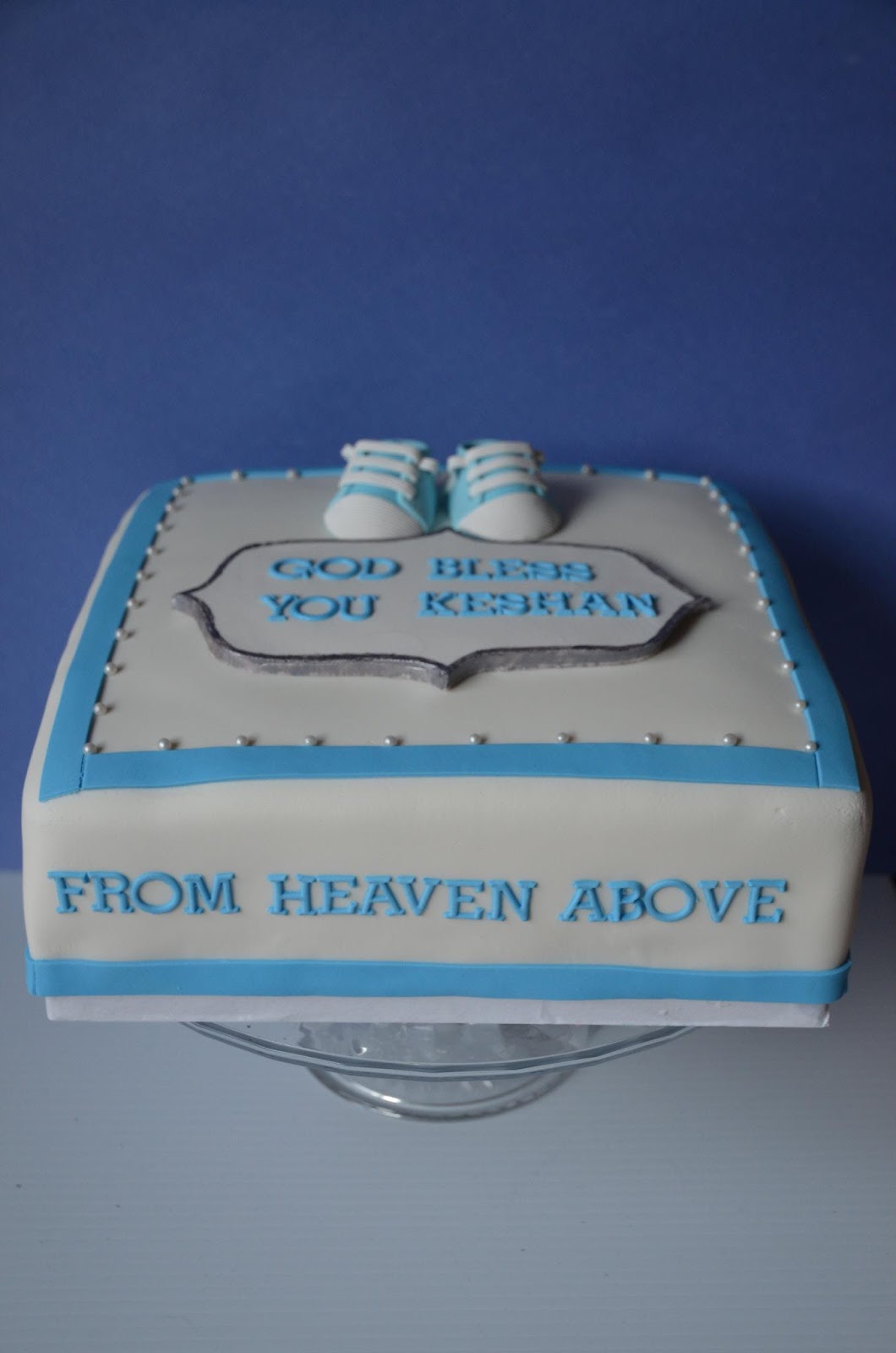 The Frosted Cake Boutique Baby Dedication Cake