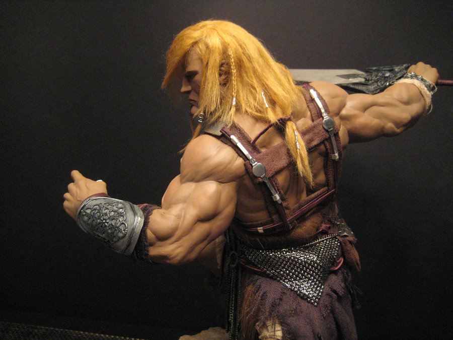 Pezones-Raros Geek Conectado: Escultura de He-Man totalmente customizado - Demais!