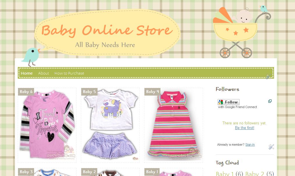 Baby Online Store Ipietoon Blog Design and Online Business