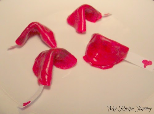 Fruit Roll-Up Valentine Fortune Cookies
