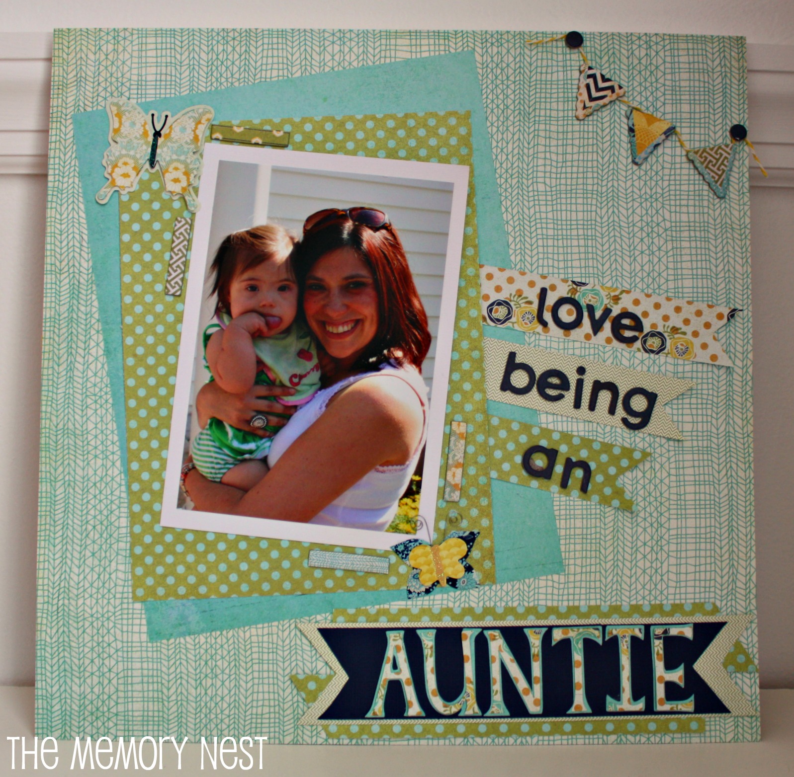 The Memory Nest Love Being an Auntie Basic Grey PBJ