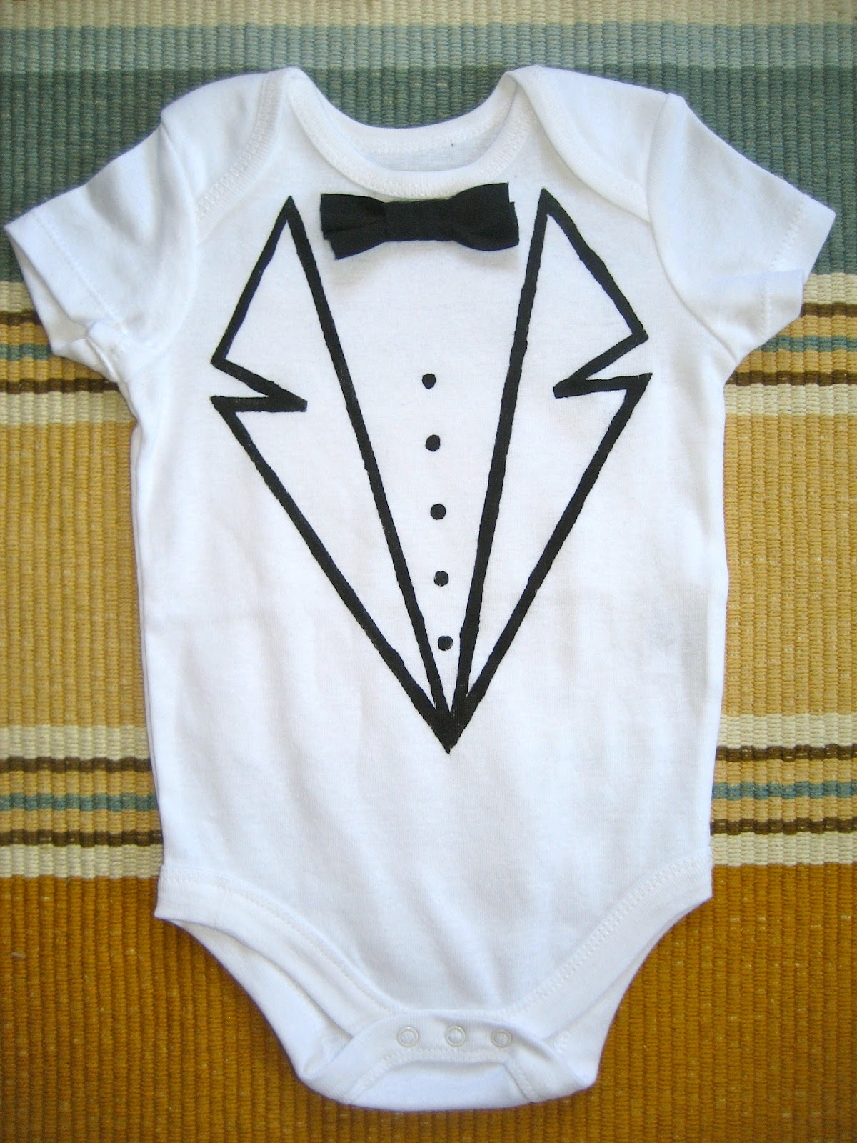 GraceAdkinsDesigns Baby Boy Tuxedo Onesie