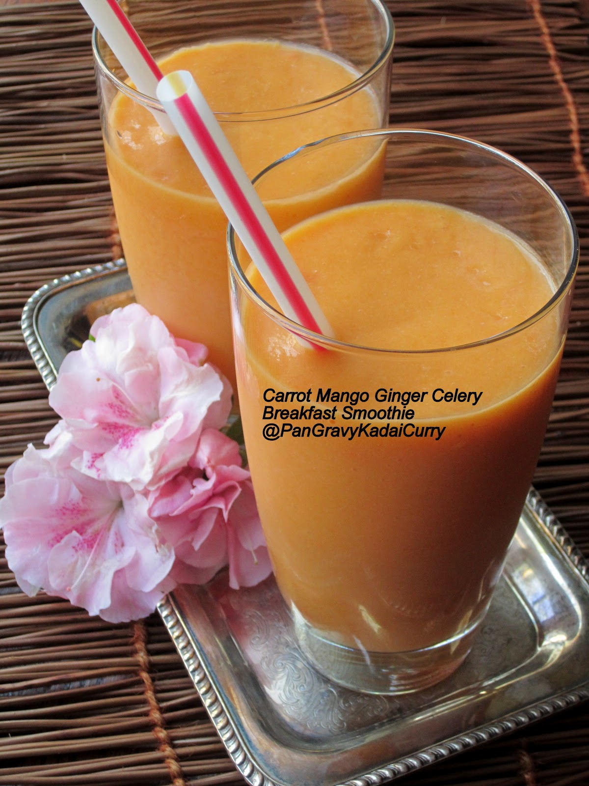 Pan Gravy Kadai Curry Carrot Mango Ginger Celery Breakfast Smoothie
