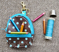 Mini Backpack Coin Purse & Keychain Pattern