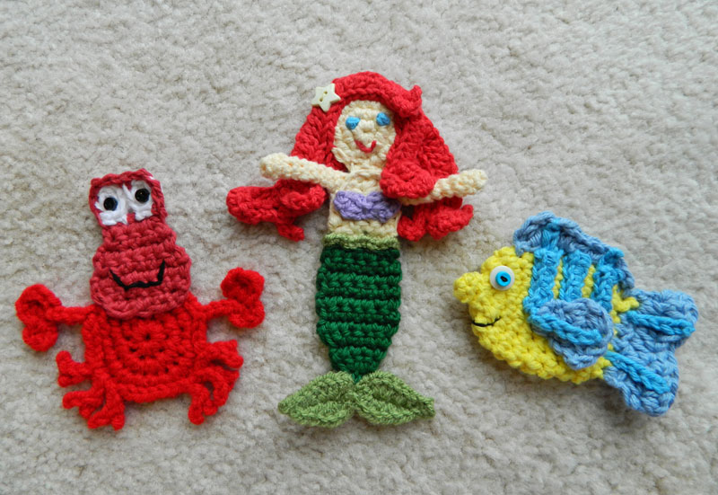 crochet d lane The Little Mermaid and Her Friends
