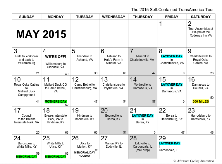 Tangled Up In Blue The 2015 Adventure Cycling Self Contained Tour