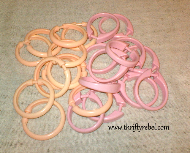 Shower Curtain Ring Pumpkins Thrifty Rebel Vintage