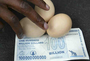 Hyperinflation in Zimbabwe　