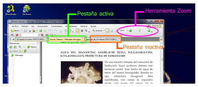 Pestañas pdf exchange viewer: herramientas, pestanas, ventanas.