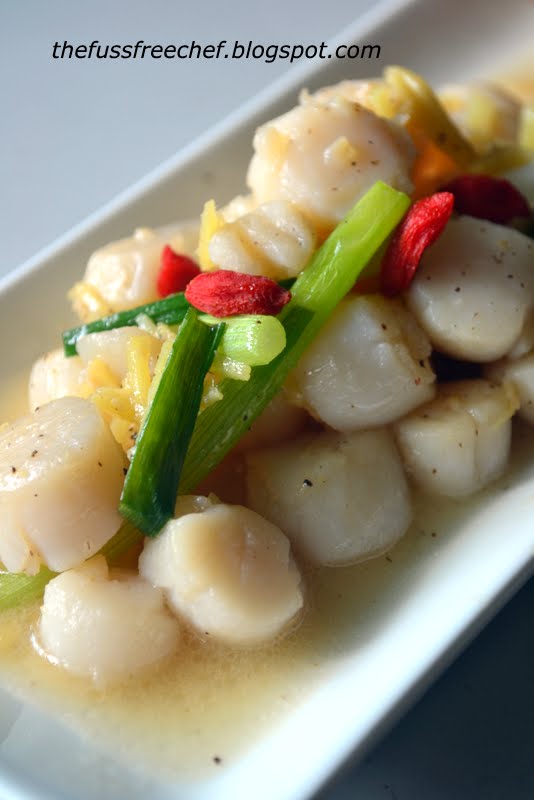 the FUSS FREE chef Stir Fry Baby Scallops