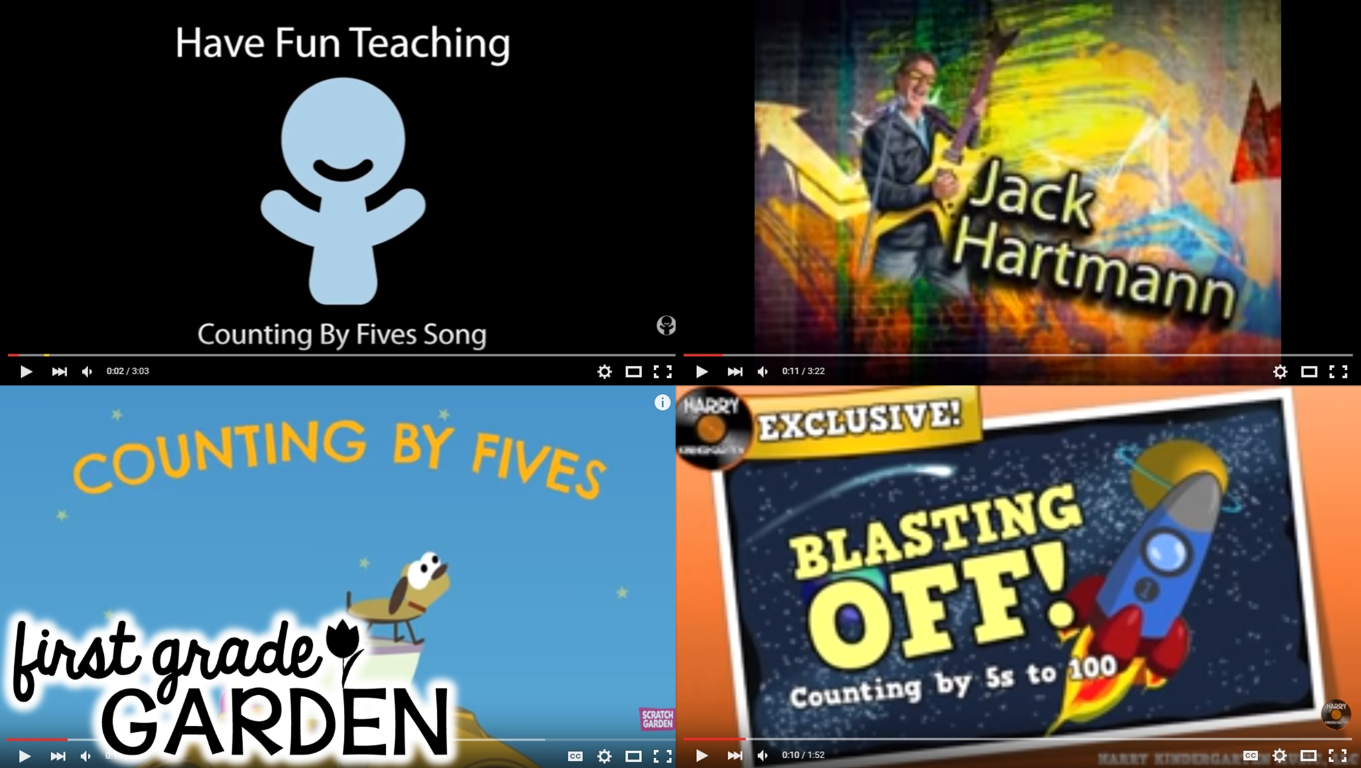 First Grade Garden I Teach First Linky Counting By 5's Ideas & Freebies