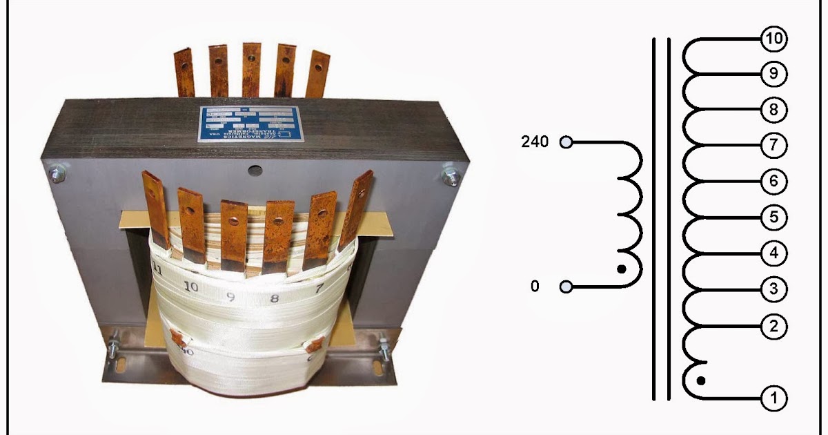L/C Multiple Tap Transformer, 5 KVA, P/N 18391, Input 240
