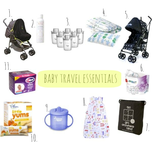 Amy Lifestyle Blog Baby Travel Essentials