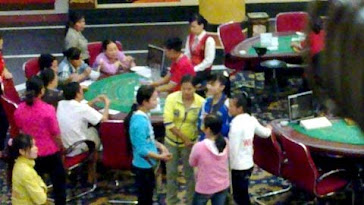 Vietnamese gamblers in Bavet casino, Cambodia.