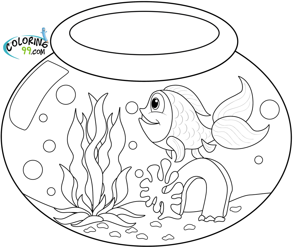 Goldfish Coloring Pages | Team colors