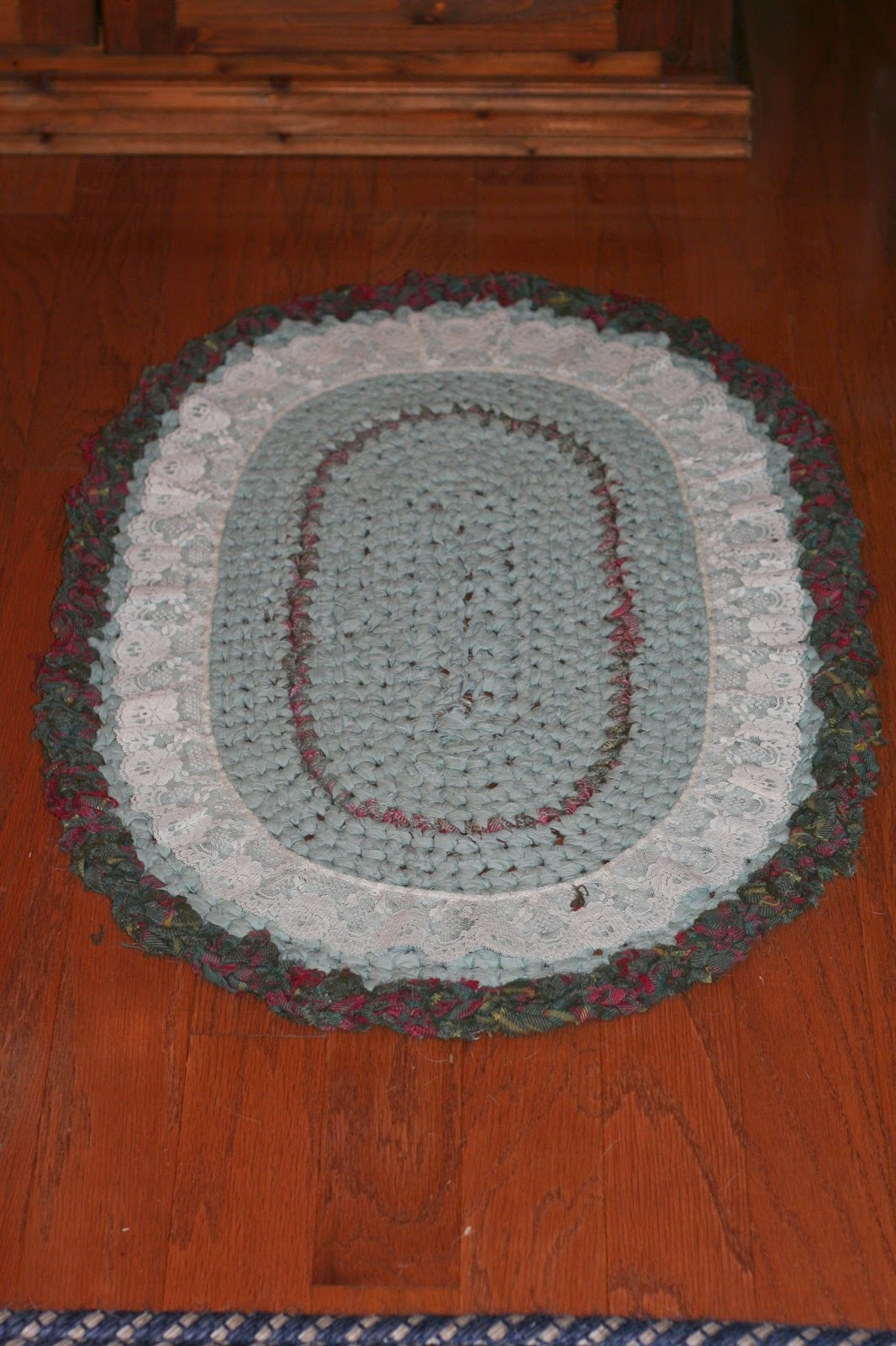 Whispers From Elizabeth Repairing a Rag Rug