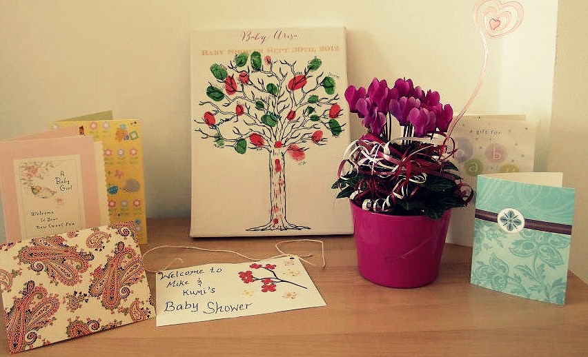 We Three Mothers Baby Shower Canvas Guest Book Tutorial