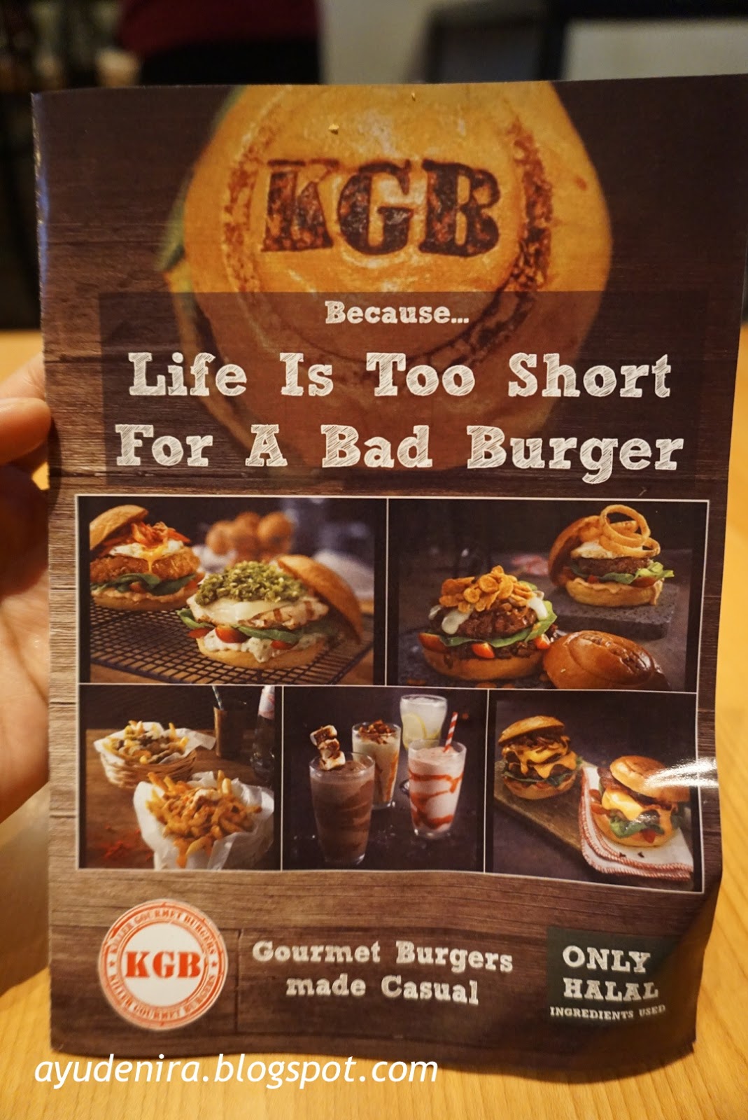 AyuDenira KGB Killer Gourmet Burger