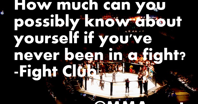 Motivational Quotes with Pictures (many MMA & UFC): Fight Club quote on