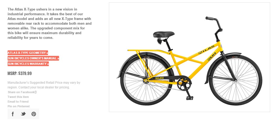 sun atlas bicycle