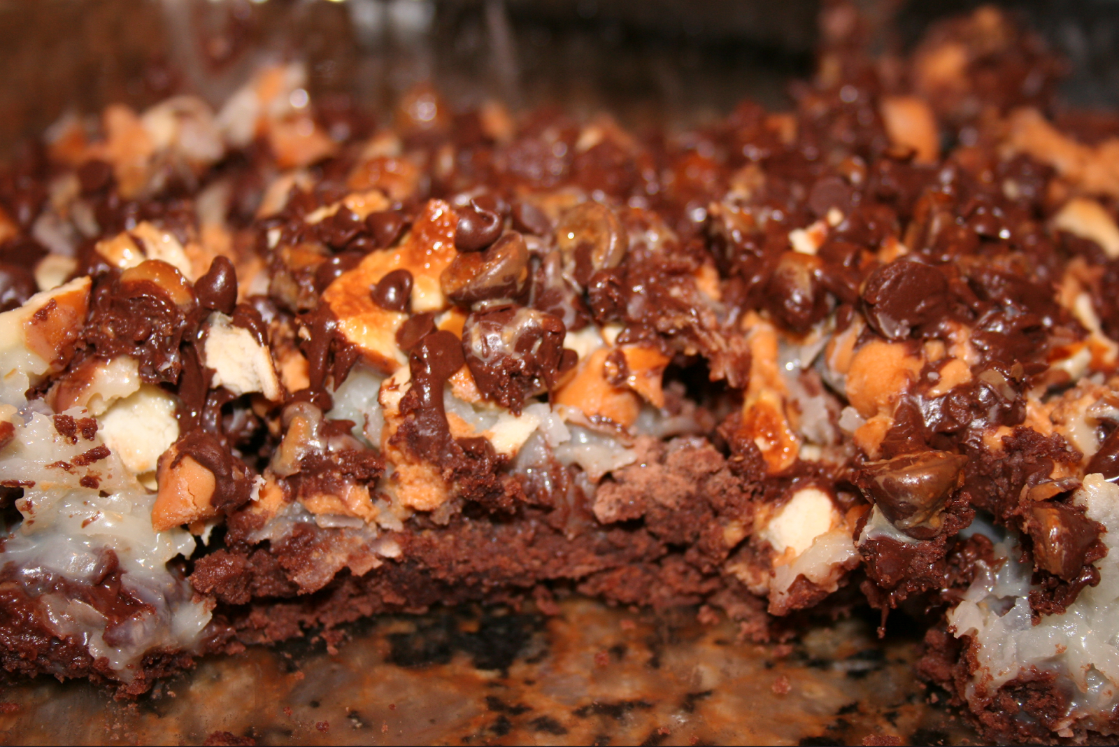 BYU Dutch Oven and Camp Cooking 7 Layer Dutch Oven Brownies