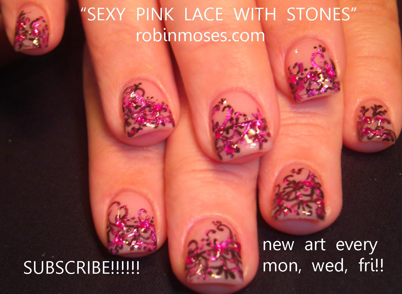 Robin Moses Nail Art "azature nails" "azature champagne" "glitter