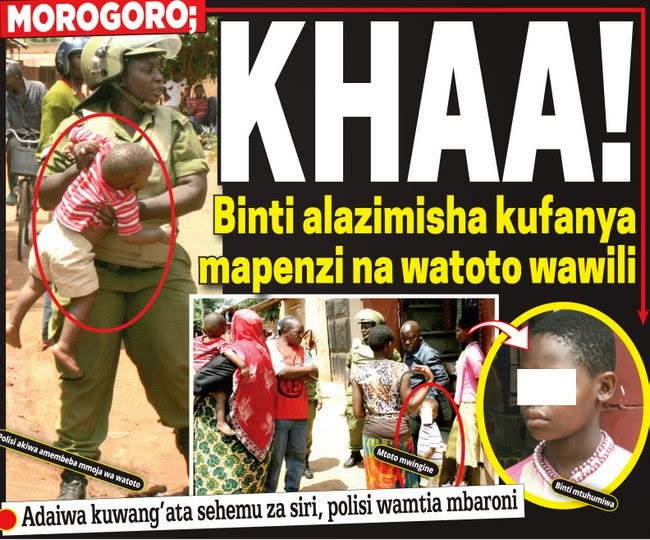 Binti Alazimisha Kufanya Mapenzi na Watoto Wawili, Adaiwa Kuwang'ata Sehemu za Siri , Polisi Wamtia Mbaroni
