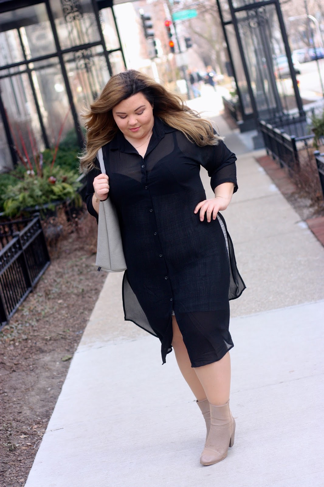 ANKLE BOOTS WITH PLUS SIZE LEGGINGS - Natalie in the City