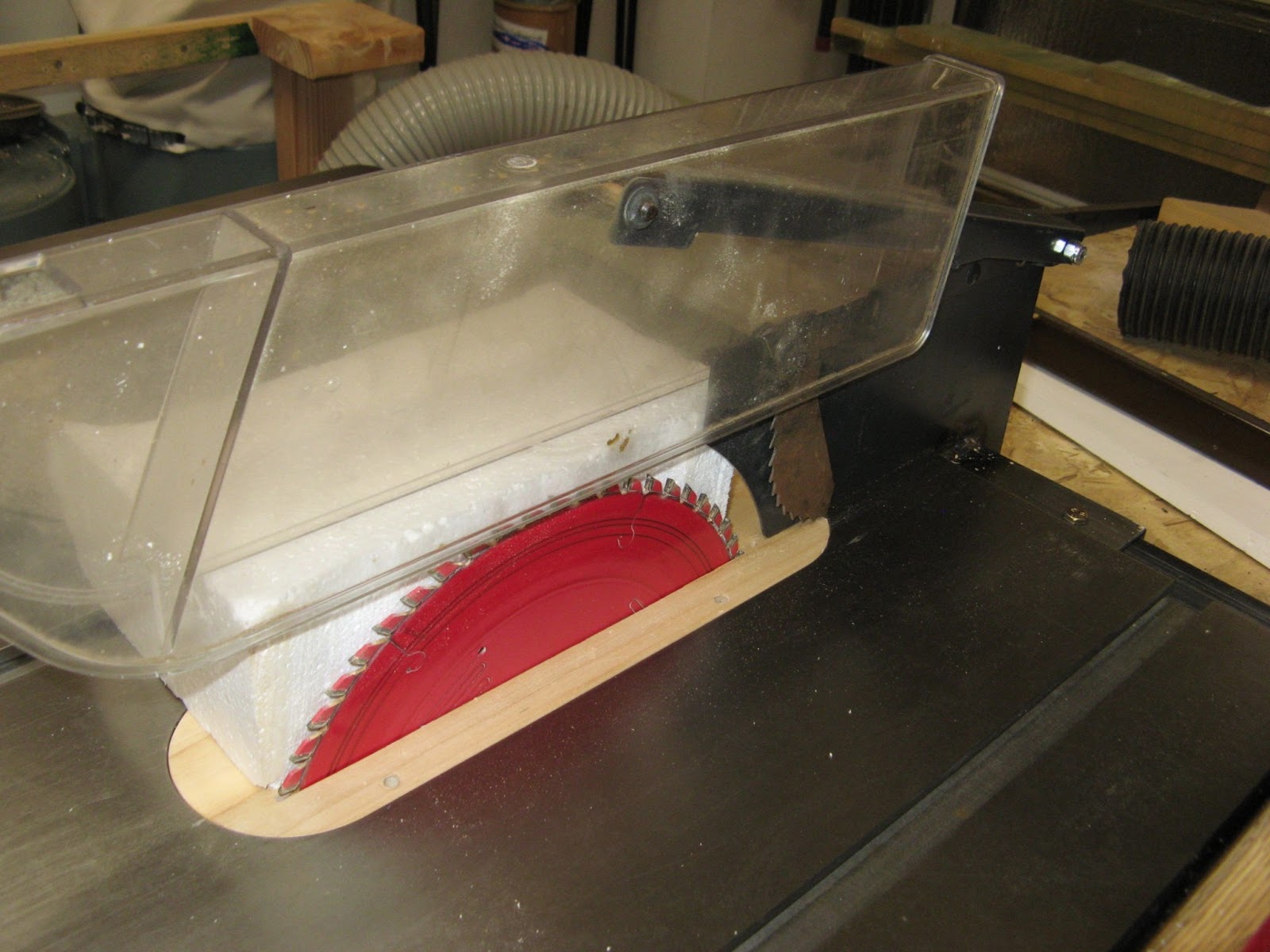 GeezerTalk Table Saw Blade Guard/Dust Collector, mark2