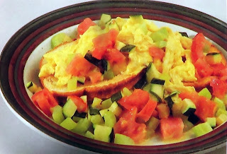 Huevos revueltos con verduras