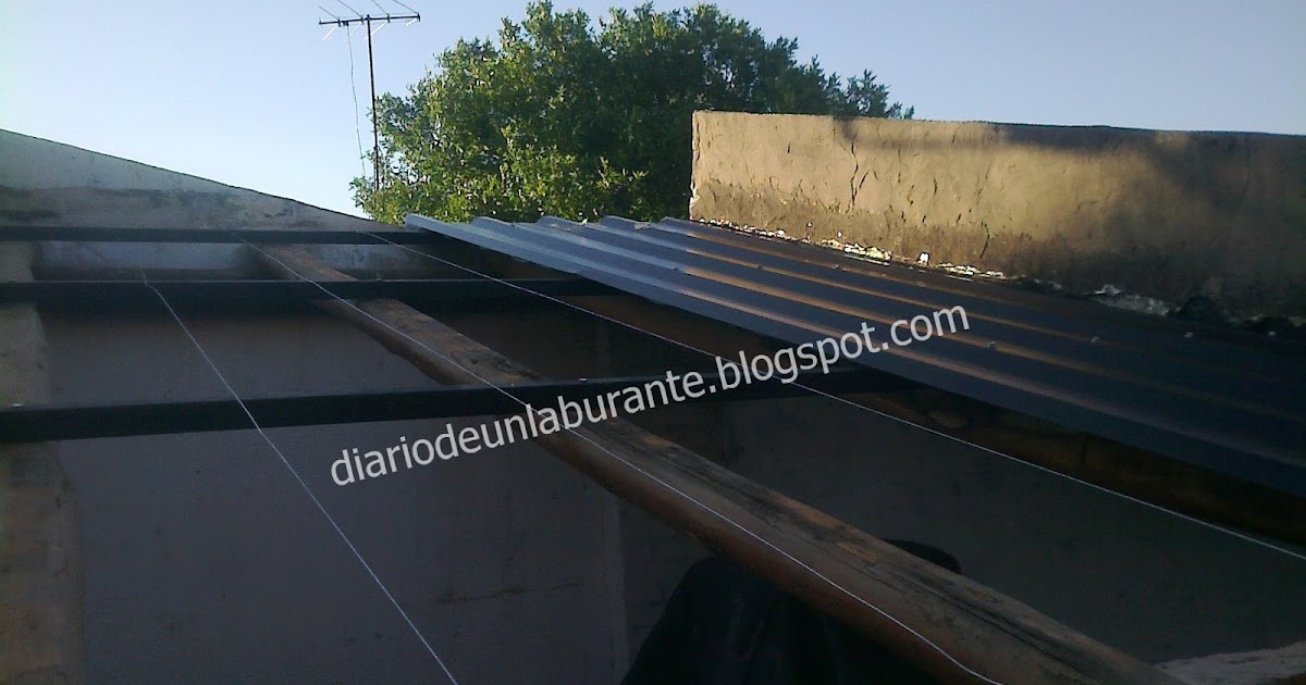 Diario de un Laburante: Techo de Chapa en Garage