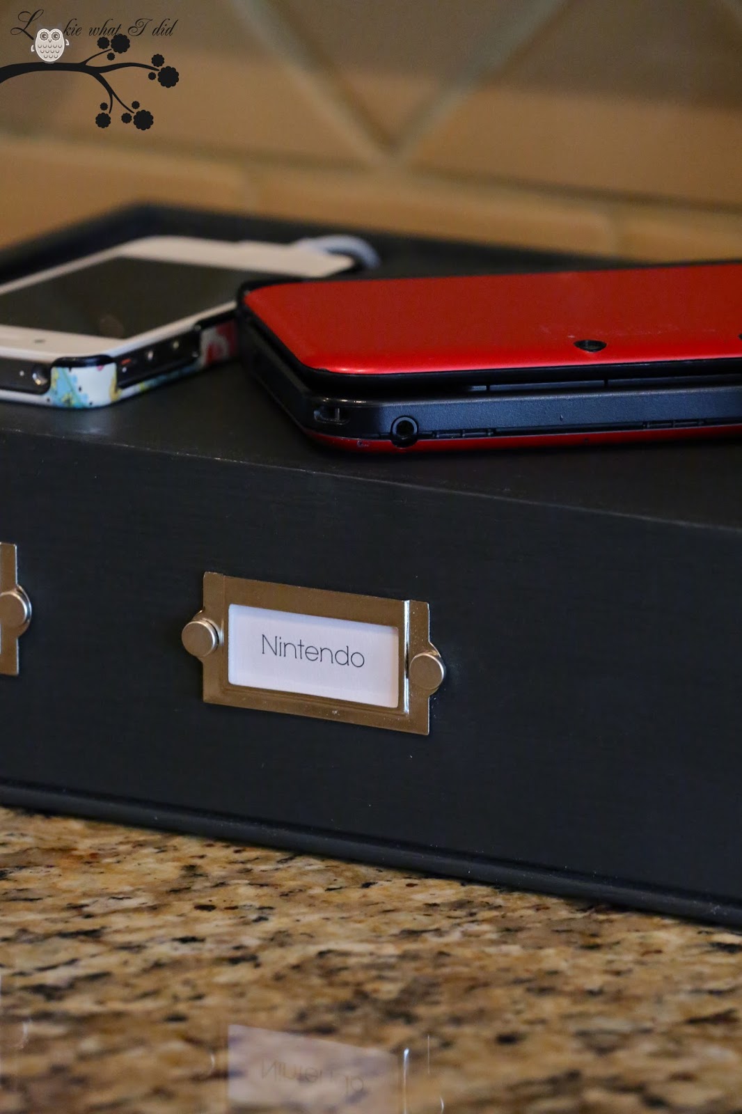 Lookie What I Did Turn a Shadowbox into a Charging Station