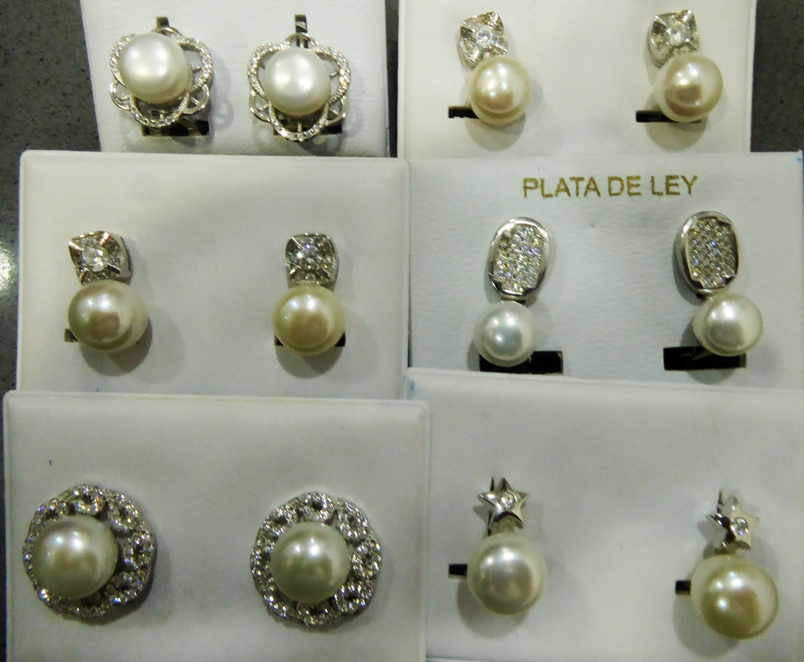 Nuevos modelos de Pendientes de Plata con perlas circonitas