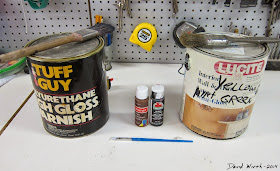 paint and polyurethane, how to weather, weathered wood, adam savage