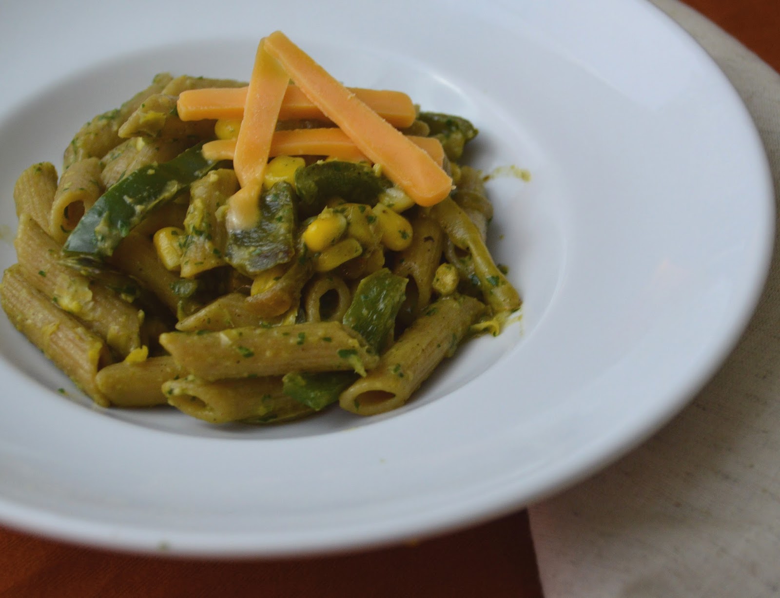 The Messy Apron Pasta with Poblano Chiles and Corn