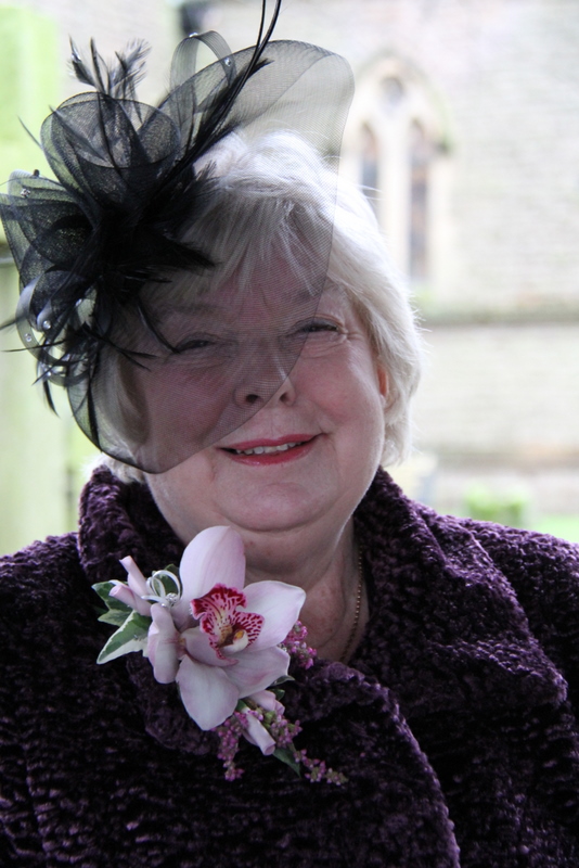 The Brides lovely Mum was wearing a corsage of fresh Heather Rosemary Ivy 