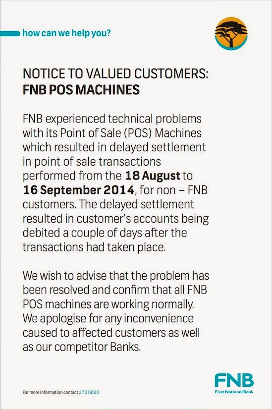 Consumer Watchdog A message from FNB