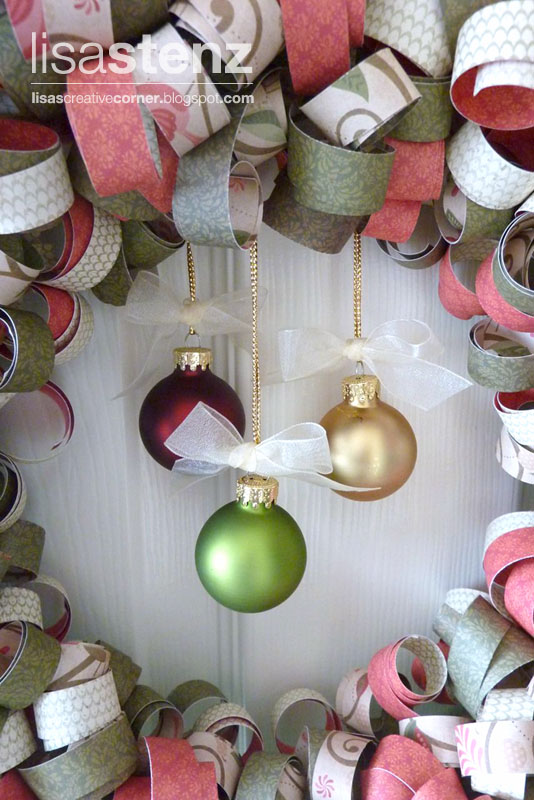 Lisa’s Creative Corner: Curled Paper Christmas Wreath