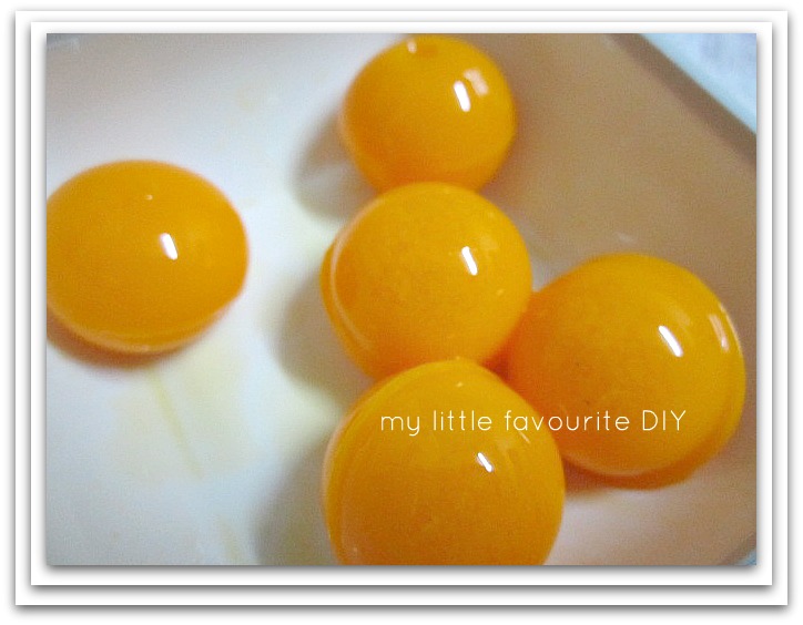 my little favourite DIY Half boiled egg jelly