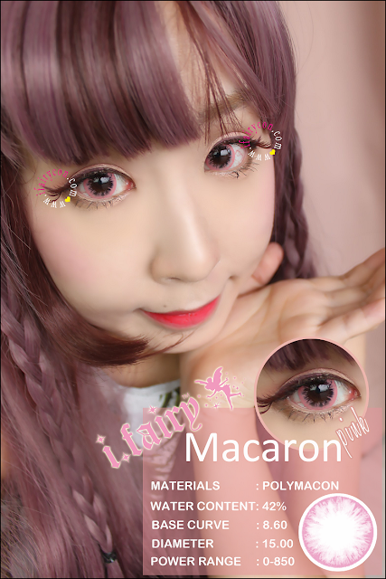 I.Fairy Macaron Pink lens review