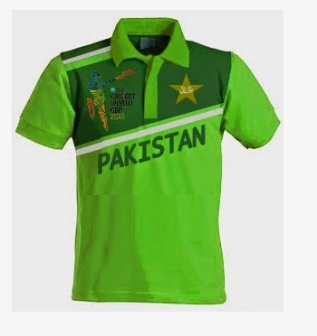 pakistan 1992 world cup jersey