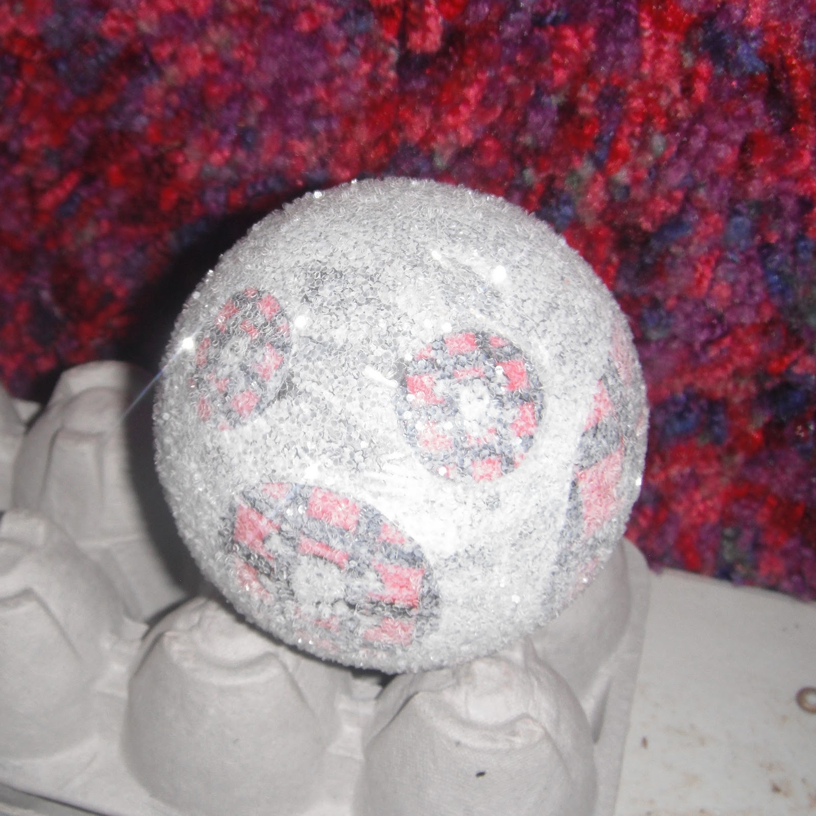 Behind the Scenes at Dark Rose Treasures Fabric Decoupage Glass Ball